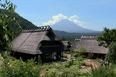 西湖いやしの里根場,富士河口湖町,富士山