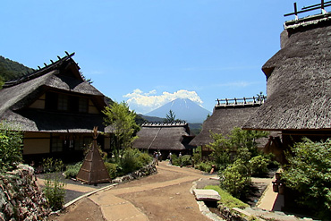 西湖いやしの里根場,富士河口湖町,富士山