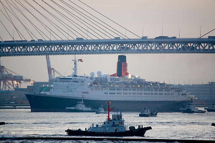 クイーン・エリザベス2（QE2） | 水中カメラマンのデスクワーク